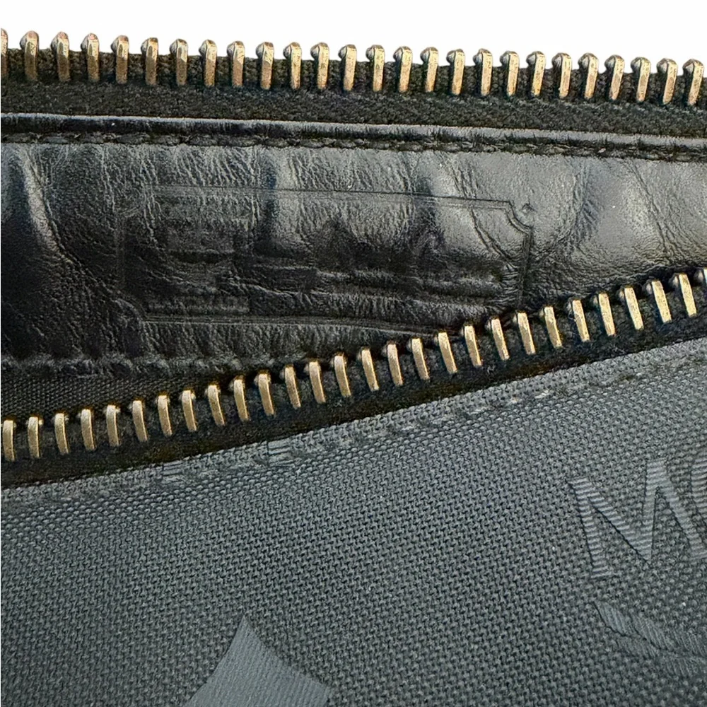Vintage MCM Mini Nylon Boston Bag Black Visetos Made in Germany (A522) - Picture 6 of 9